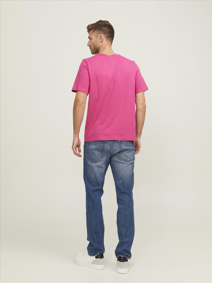 Jack & Jones Oversized Unisex T-shirt - Fuchsia