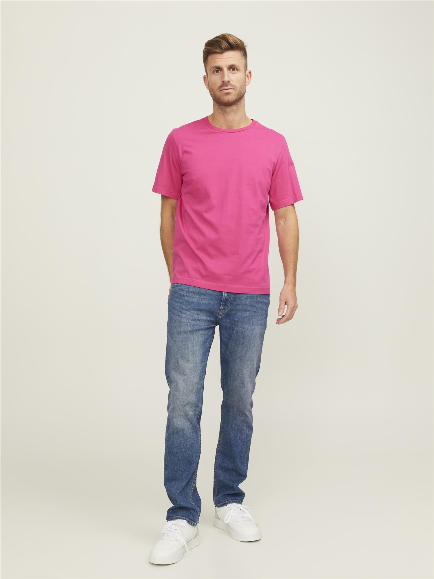 Jack & Jones Oversized Unisex T-shirt - Fuchsia